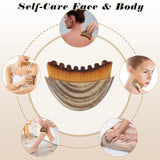 Lymphatic Drainage Brush for Face & Body, Gua Sha Massager Tool, Anti-Cellulite Detox Brush for Slimming & Relaxation