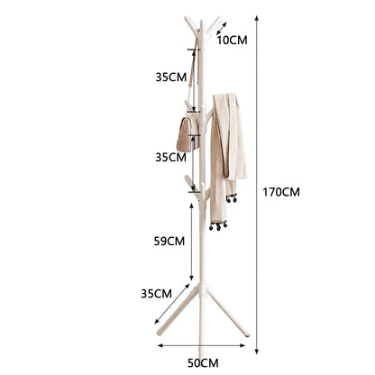 2025 New Standing Coat Rack Hook Household Clothes Hanger Floor Standing Bedroom Clothing Storage Rack Save Space Clothing Racks