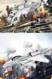 Children DIY Metal 3D Assembly Building Blocks Aircraft Warship Model Screw Nut Metal Toys Adult High-Difficulty Puzzle