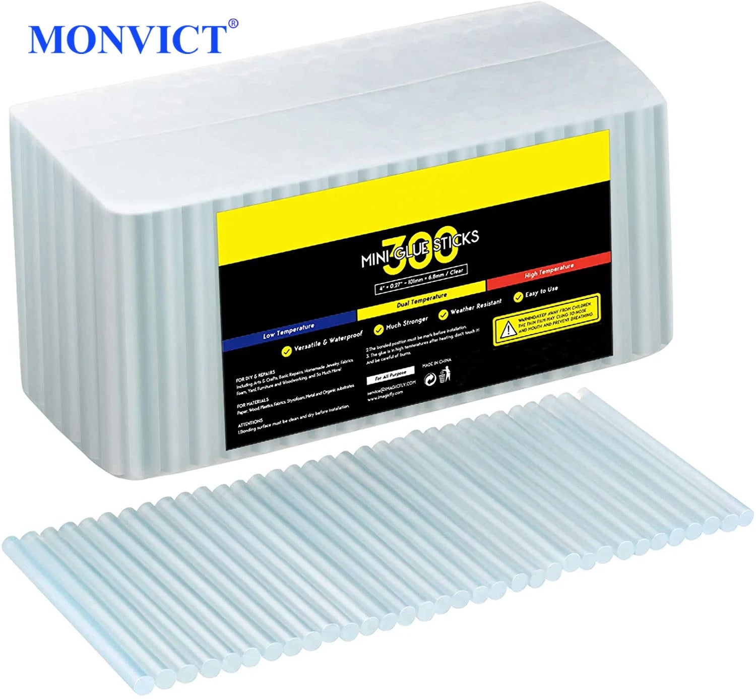 Barras de pegamento termofusible de 7 mm y 11 mm, adhesivo transparente multiusos para niños y adultos, ideal para bricolaje, sellado y reparación.