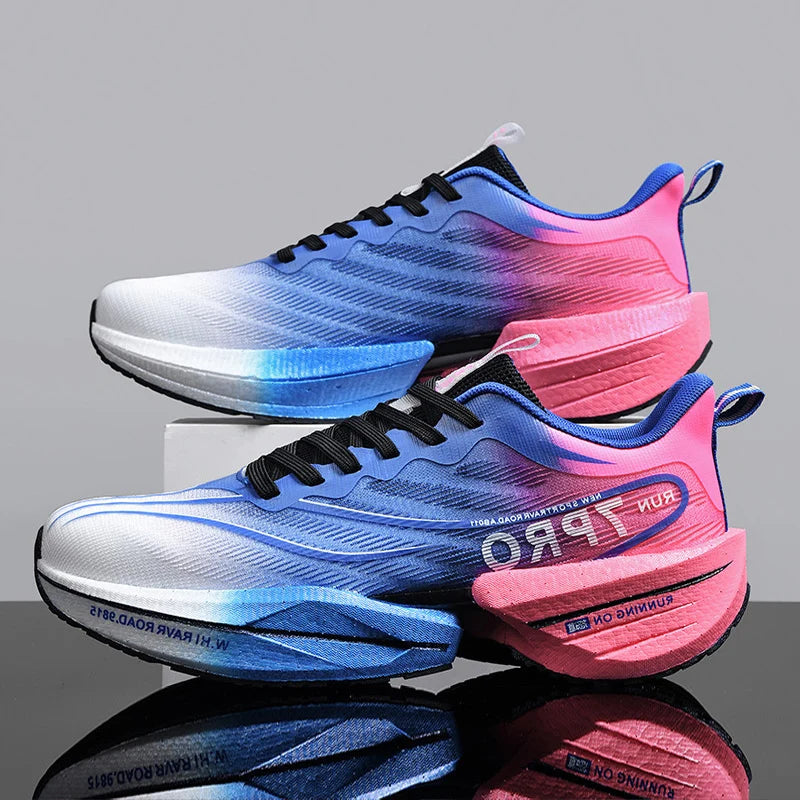 Men's Running Shoes Breathable Comfortable Outdoor Sports Shoes Fashionable Thick Soled Casual Tennis Shoes for Men