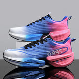 Men's Running Shoes Breathable Comfortable Outdoor Sports Shoes Fashionable Thick Soled Casual Tennis Shoes for Men