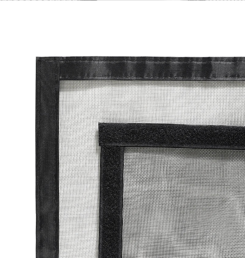 Black，Mosquito net magnetic screen air curtain invisible customized size，Magnetic stripe opens from the middle，motorhomes， car