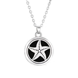 Tree of Life Aromatherapy Necklace Perfume Essential Oil Diffuser Alloy Stainless Steel  Locket Pendant Aroma Diffuser Necklace