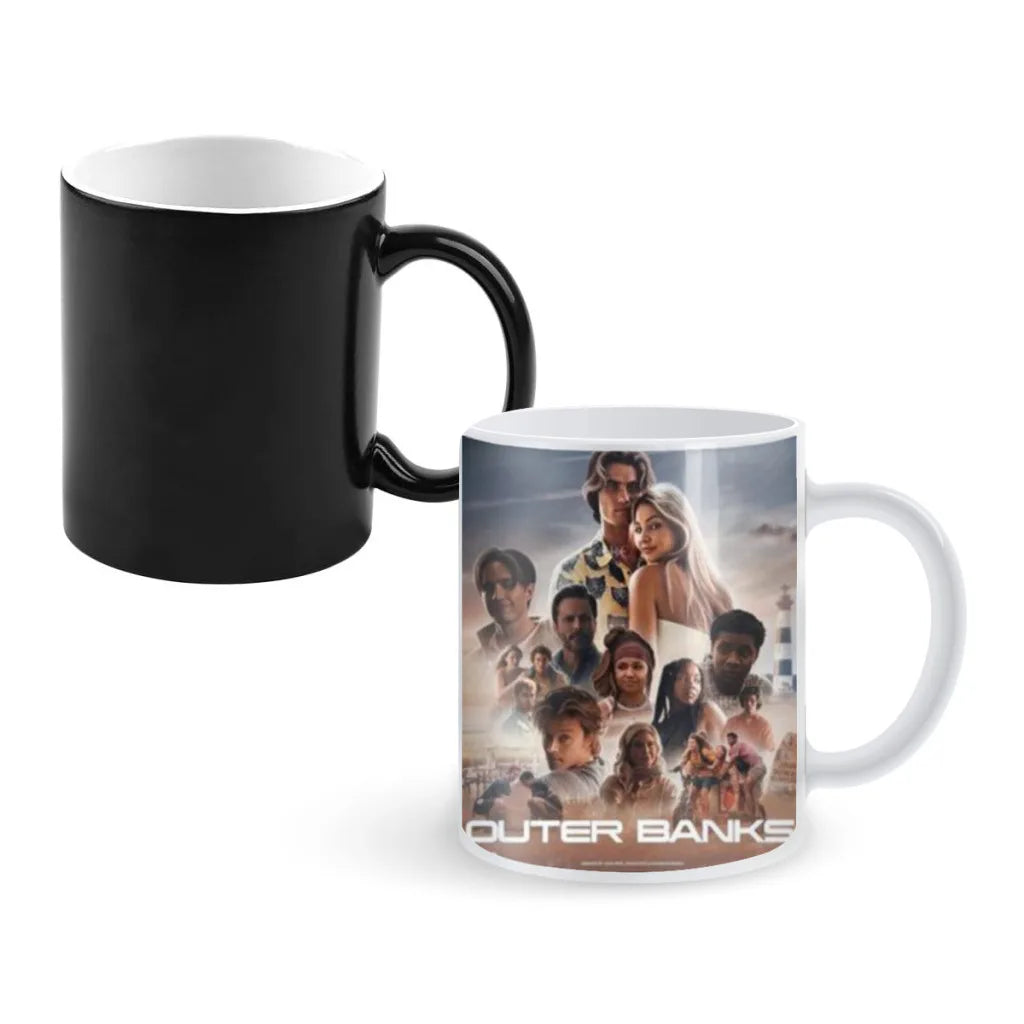 Outer Banks Anime Creativity Color Changing Mug Ceramic Mug Hot Coffee Cup Breakfast Cup Mug Friend Gift
