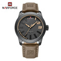 NAVIFORCE Popular Male Wristwatch Military Sports Shockproof Waterproof Leather Watch Men Fashion Casual Clock Relogio Masculino