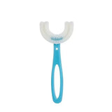 Cepillo de dientes para bebés, cepillo de dientes en forma de U de 360 ​​grados para el cuidado bucal, cepillo de dientes de silicona suave, artículos para bebés de 2 a 12 años 