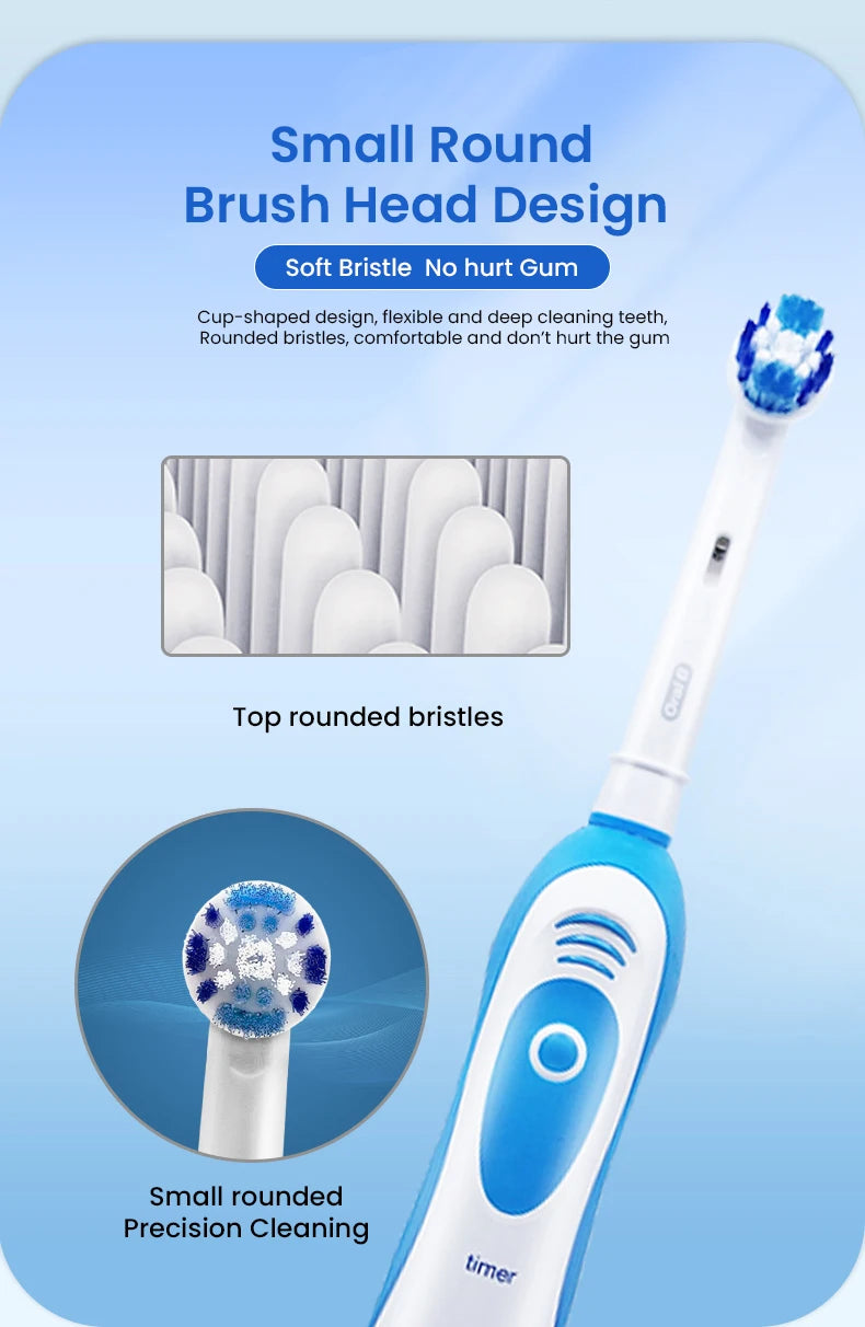 Oral B Electric Toothbrush Rotation Precision Clean Tooth Remove Plaque Adult Tooth Brush 5010 with Gift Replacement Brush Heads