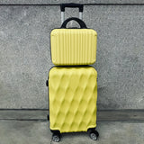 Luggage Set of 2 Pieces, Carry-On Luggage Bag 20inch Portable Small Suitcase Set 14inch Handbag Trolley Case with Universal Wheels Lightweight Travel Gift Code Lock Suitcase