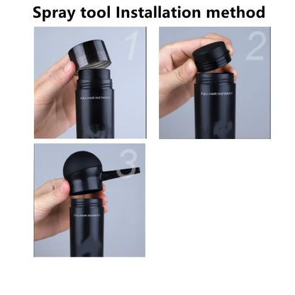 Queratina Fibras Spray para o crescimento do cabelo, Corretivo Fino Instantâneo, Pós De Construção, Produtos Para Perda De Cabelo, Corretivo De Peruca, 27.5g