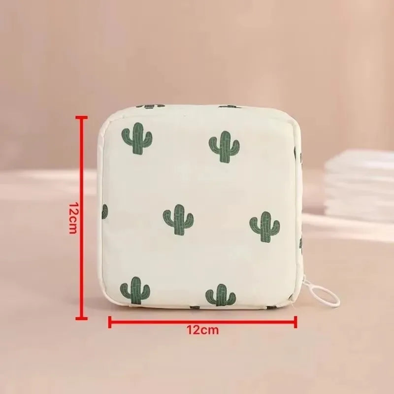 Women Girls Tampon Storage Bag Cosmetic Bag Organizer Bag Organizer Case Sanitary Pad Pouch Napkin Cosmetic Bags Tampon Holder