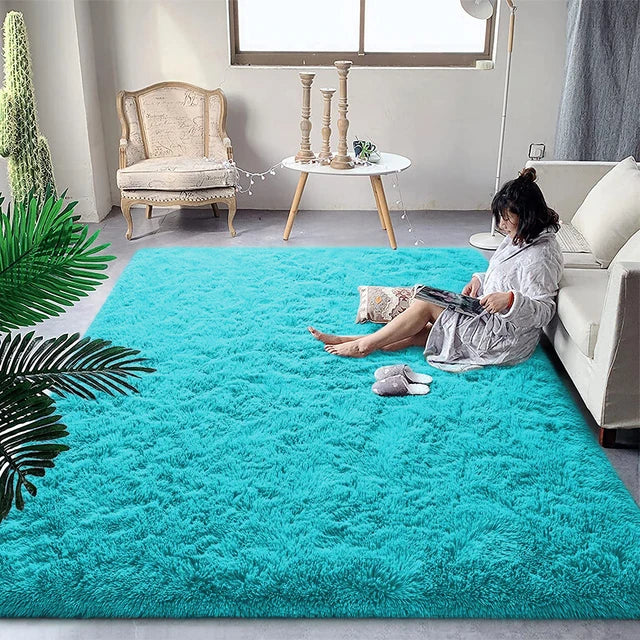 High Quality and Super Soft Plush Carpet Bedroom Bedside Rug Living Room Children's Room Non Slip Home Decoration 