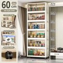 Storage Cabinet Folding Storage Box Home Living Room Toy Cabinet Storage Rack Snack Cabinet Installation-Free Kitchen Storage Cabinet Folding Storage Cabinet Organizer