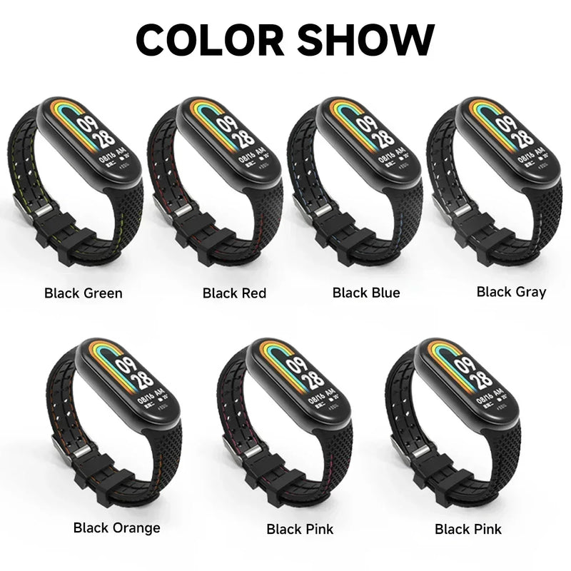 Strap For Mi band 8 9 Bracelet Sport belt Silicone Replacement Smartwatch bracelet watchband for Xiaomi mi band NFC strap