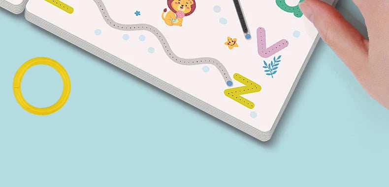 Reusable Magic Practice Copybook Control Training Book Magical Tracing Workbook Children Montessori Drawing Education Stationery