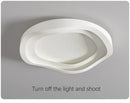 Modern Bedroom Ceiling Light Home Decor Simple Master Bedroom Lamps Nordic Circular Cream Style Living Room LED Lighting Fixture