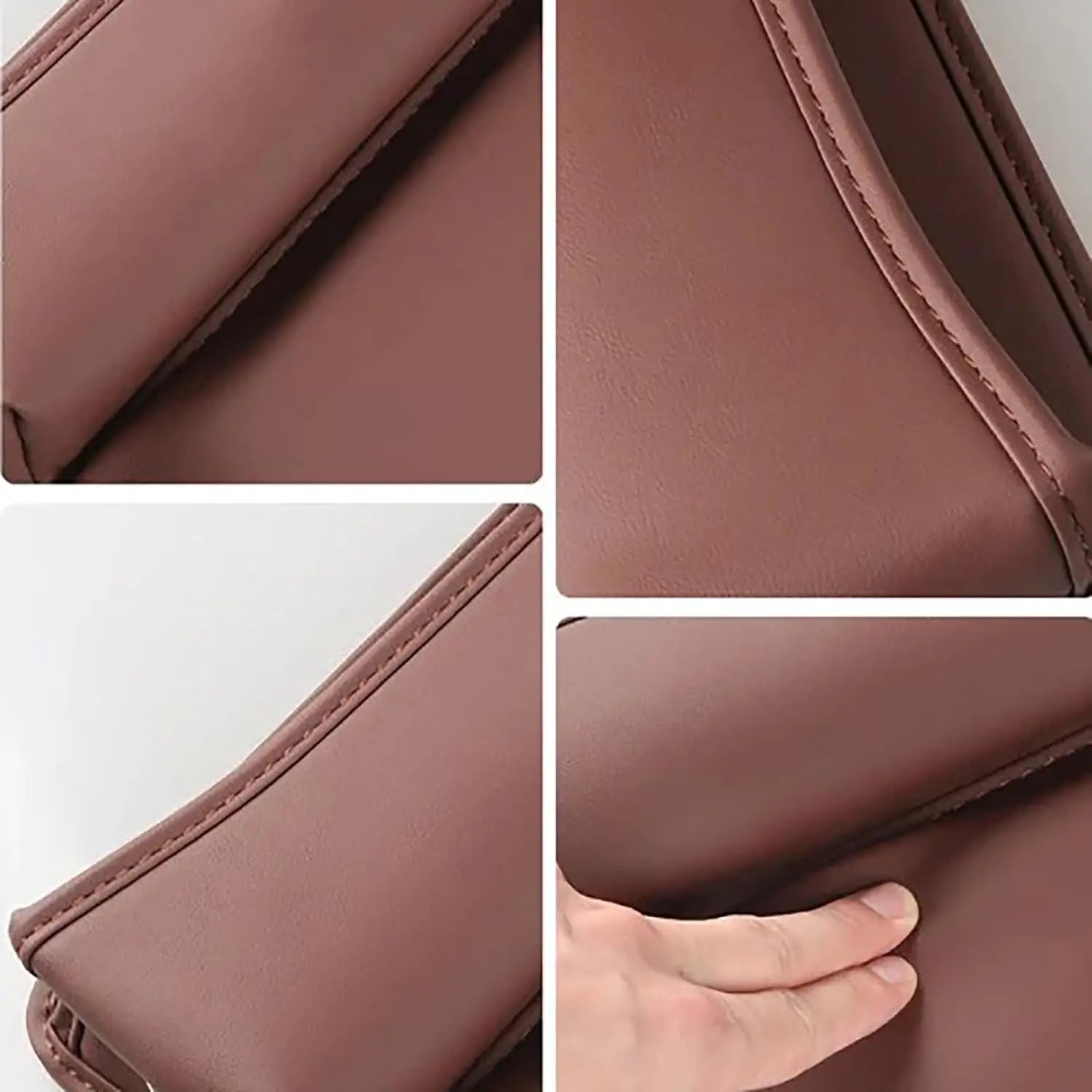 Leather Car Seat Gap Organizer Multifunctional Vehicle Storage Box Creative Interior Decoration Carriage Gap Placement Box