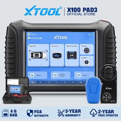 XTOOL X100 PAD3 Elite lMMO Key Programmer All Key Lost Car Diagnostic Tools Automotive Scanner With KC100 Key Fob Programming