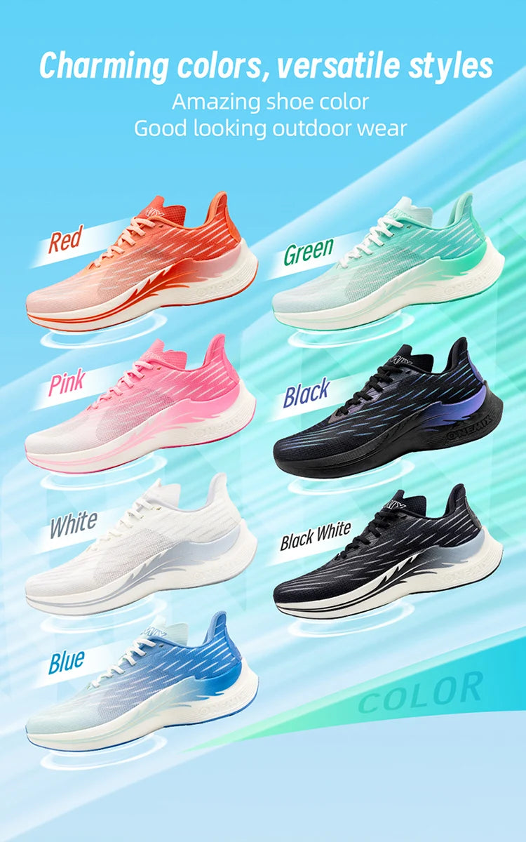 Onemix 2026 Wind Wings Breathable Speed Running Shoes Men Marathon Sports Casual Women Sports Shoes Light Men Outdoor Jump Rope