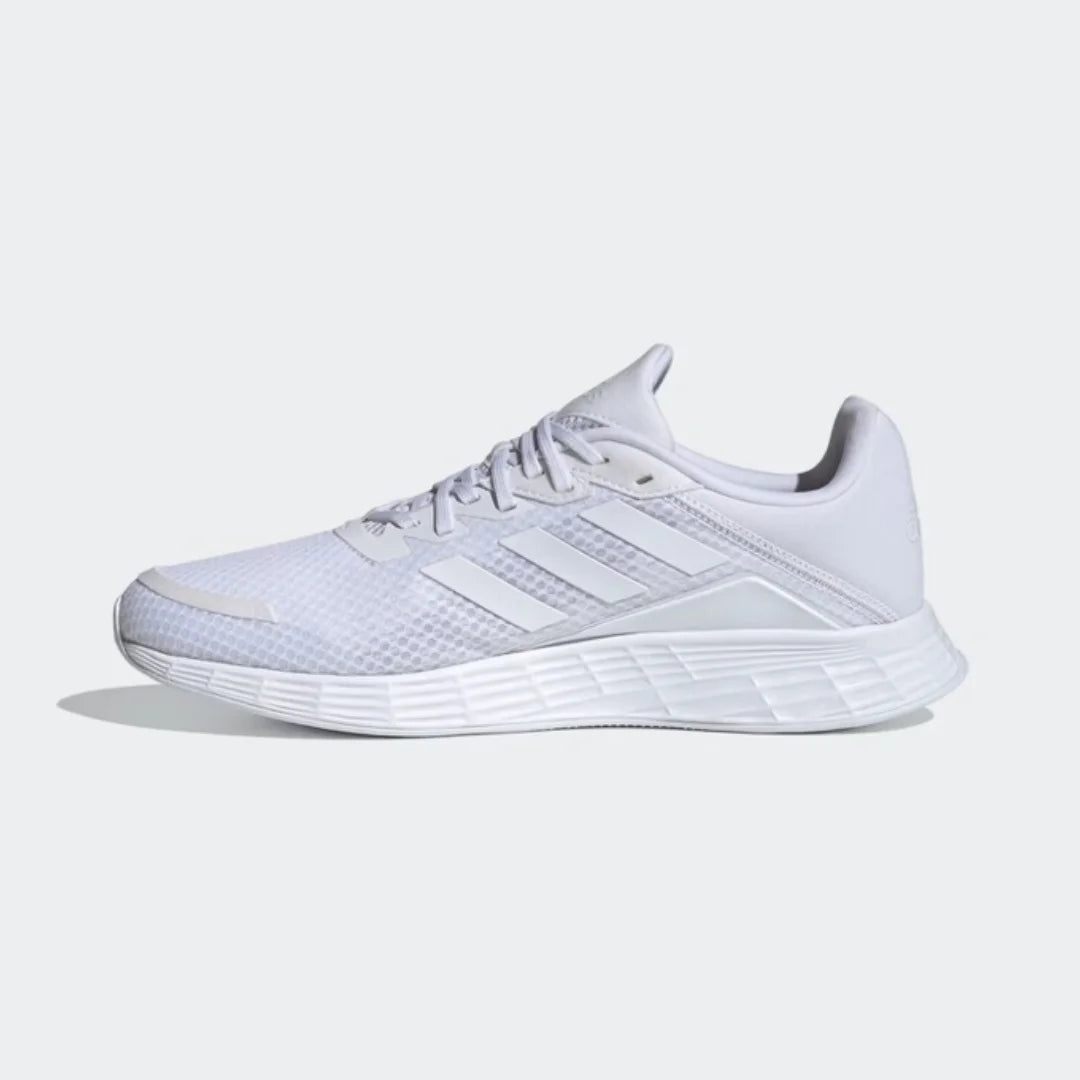 Adidas New Lightweight Cushioning and Strong Grip Running Shoes for Men and Women, Duramo Sl, Lightweight and Durable Training and Competition Running Shoes, Silver-White Color, Versatile Casual Sports Shoes, a Must-Have for