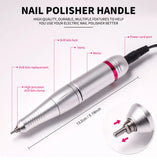45000RPM Nail Drill Machine Cutters Professional Electric Nails Sander File for Gel Nails Polishing Remove Home Manicure Salon