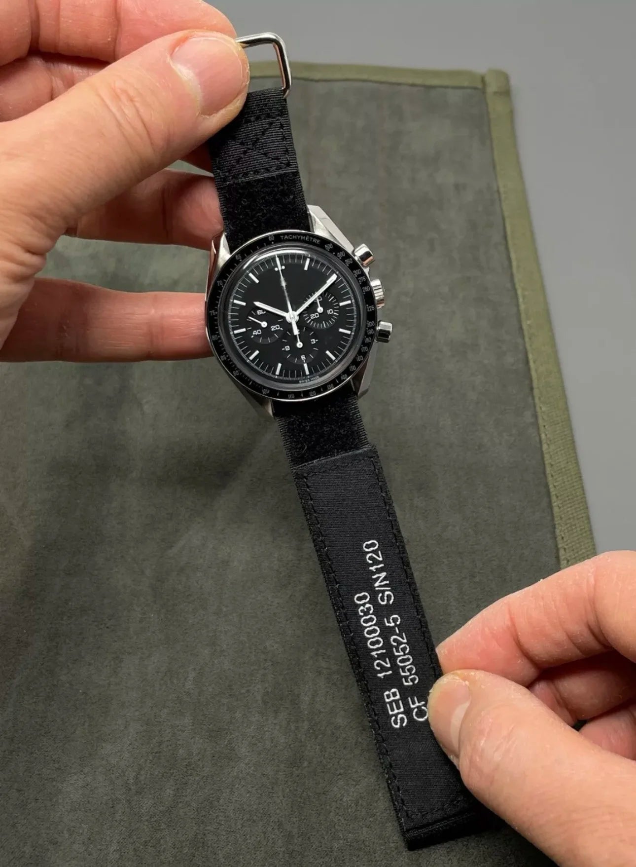 Reemplazo de correa de reloj SPEEDMASTER 20 mm 22 mm Apollo Edición Limitada Correa de velcro Material impermeable Correa de reloj Reloj Moon
