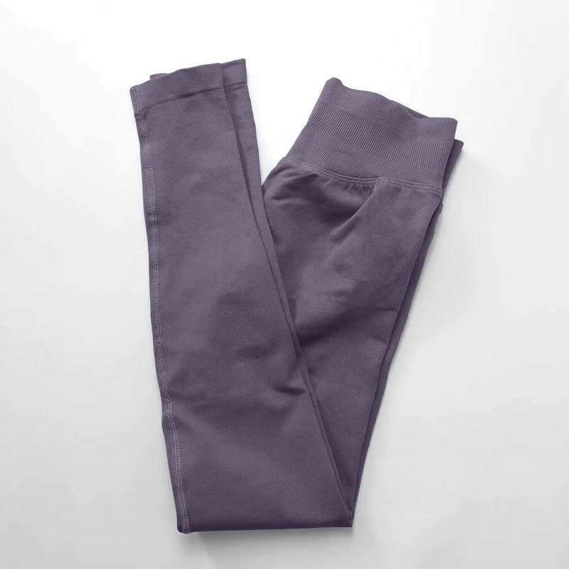 Mallas de impacto NCLAGEN para mujer, pantalones de yoga deportivos sin costuras, banda acanalada baja, ropa de gimnasio, ropa de entrenamiento, mallas ajustadas