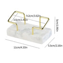 Marble Business Card Holder Organizer Desktop  Name Card Display Stand Table Memo Pad Cards Storage Shelf Office Supplies