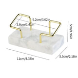 Marble Business Card Holder Organizer Desktop  Name Card Display Stand Table Memo Pad Cards Storage Shelf Office Supplies
