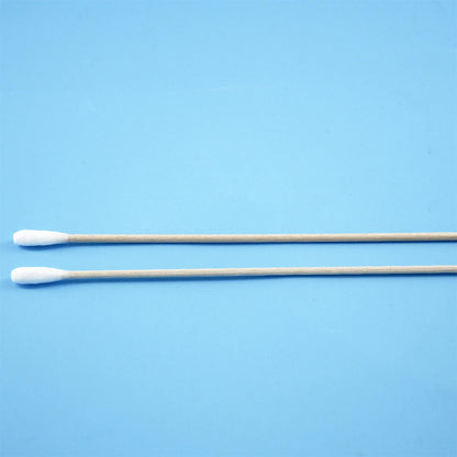 200 pcs Long Wood Cotton Swab Eyelash Extension Tools Medical Ear Care Cleaning Wood Sticks Cosmetic Cotton Swab Cotton Buds Tip