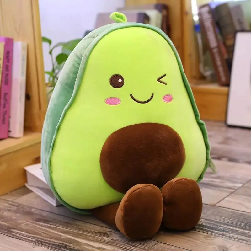 30 45 60CM Cute Avocado Stuffed Plush Pillow Toys Kids Filled Doll Fruit Cushion Soft Plush Doll Toy Baby Girl Birthday Gift