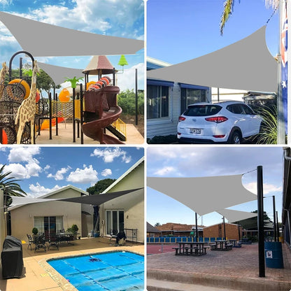 Outdoor Awnings Waterproof Sun Shade Sail Garden Canopi For Terrace Car Canvas Awning Rectangle Pool Sun-Shelter Sunshade Sail