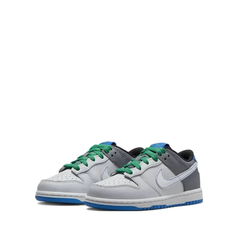 Nike Dunk Low Anti Kick Shock Absorción Corte Bajo Niños Boardshorts Gris Azul Mediano Pequeño Niños 