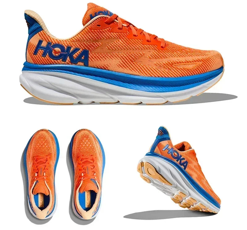 Original Hoka Clifton 9 Running Shoes Mens Women's Lightweight Cushioning Marathon Breathable Highway Trainer Sneakers