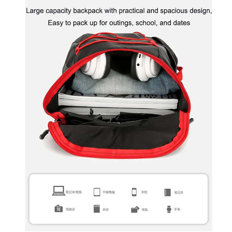 Buylor Outdoor Foldable Backpack Men Women Lightweight Waterproof Nylon Sports Bag for Camping Hiking Travel Mountain Bag Travel