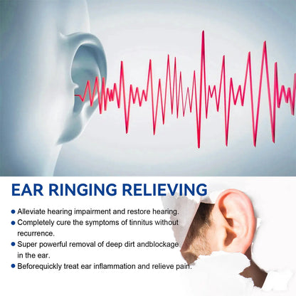 60ml Tinnitus Relief for Ringing Ears Quick Dry Formula Ear Cleaning Solution for Men Women Adults Elders