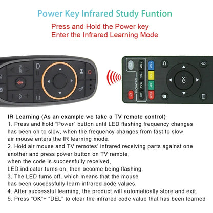G10S G10SPRO G10BTS G10SPROBT Air Mouse Voice Remote Control 2.4G Wireless Gyroscope IR Learning for Android TV Box PC