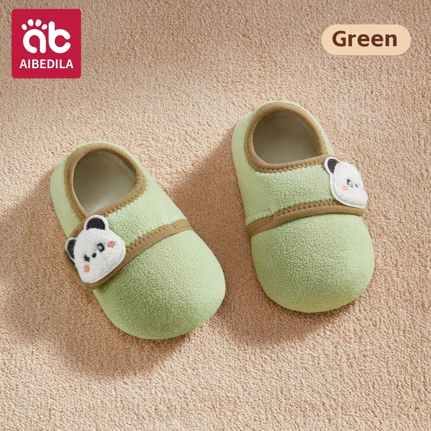 AIBEDILA Toddler Walking Shoes Warm Soft Baby Booties Infant Boys Girls Non-slip Floor Socks Baby Velcro Shoes Winter 0-4T