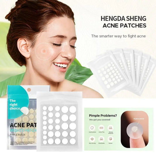 30pcs Acne Pimple Patches Invisible Pimple Removal Anti-Acne Hydrocolloid Patches Spots Mark Concealer Waterproof Repair Sticker