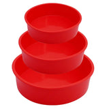 Round Cake Pans Moldes De Silicone, 4, 6, 8 Polegada, Camada De Cozimento, Queijo, Chiffon, Arco-íris