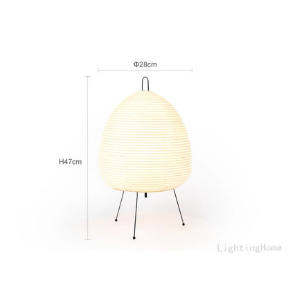 Lámpara de mesa de diseño japonés Akari wabi-sabi Yong, lámpara de papel de arroz impresa, decoración de escritorio para dormitorio, lámpara de mesa, envío directo