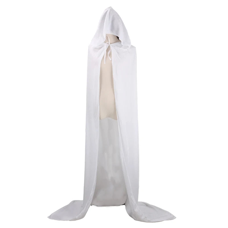 Capa de Veludo Unissex Estilo Ceifador com Capuz – Ideal para Halloween, Natal e Cosplay (Diabo, Bruxa, Mago ou Medieval)