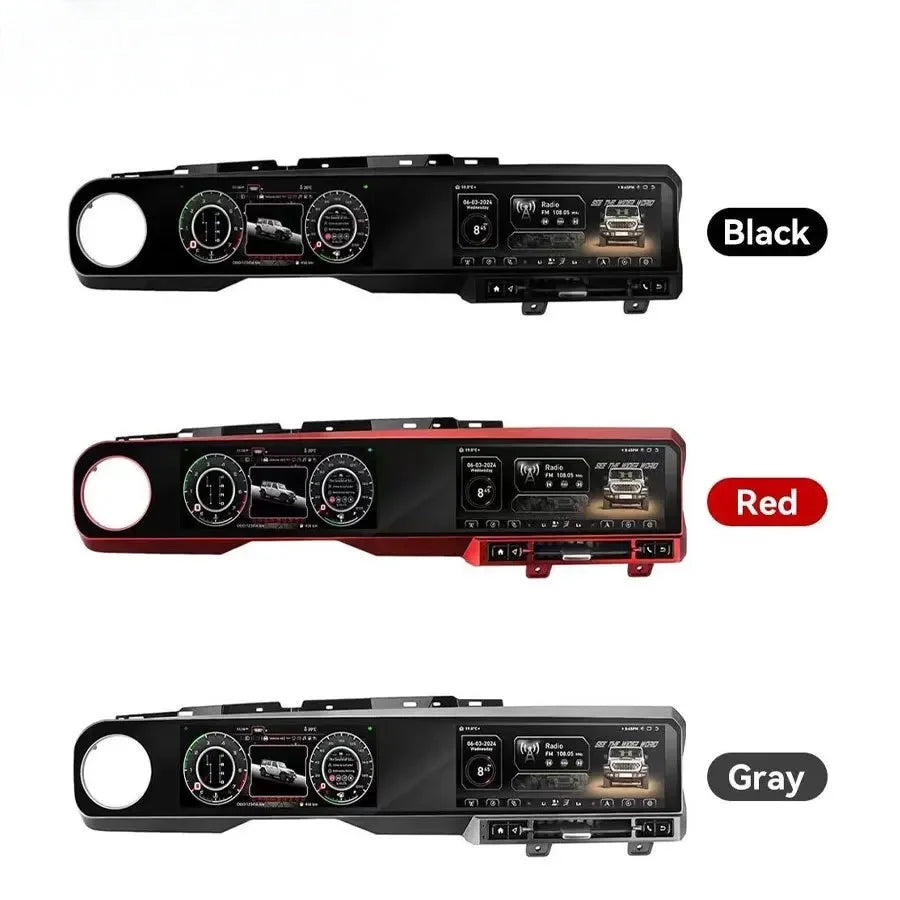 For Jeep Wrangler 2018-2022 Carplay LCD Instrument Panel Dual Screen Android Multimedia Video Player GPS Navigation Android Auto