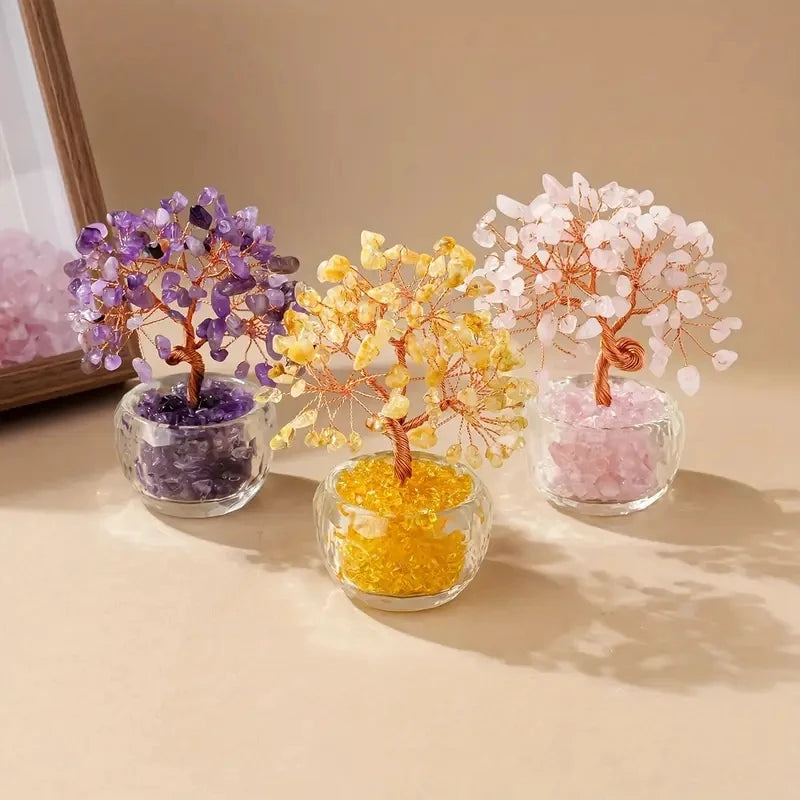 Natural Crystal Fortune Tree Feng Shui Tree of Life Decor  Home/Office Decoration, Housewarming/Wedding/Birthday GiftHousewarmin