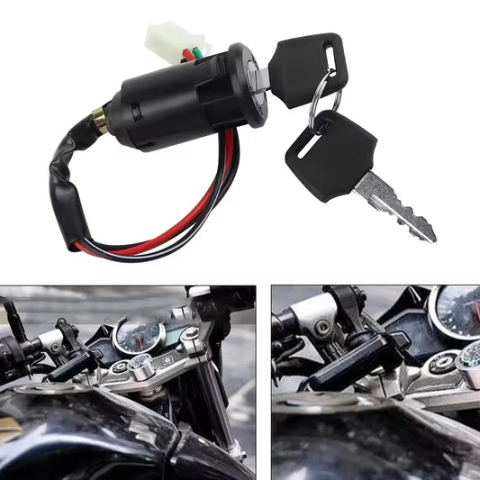 Motorcycle Ignition Switch + Keys Scooter Accessories fit For Quad Dirt Bike For ATV On/Off Plastic Universal Replacement Parts