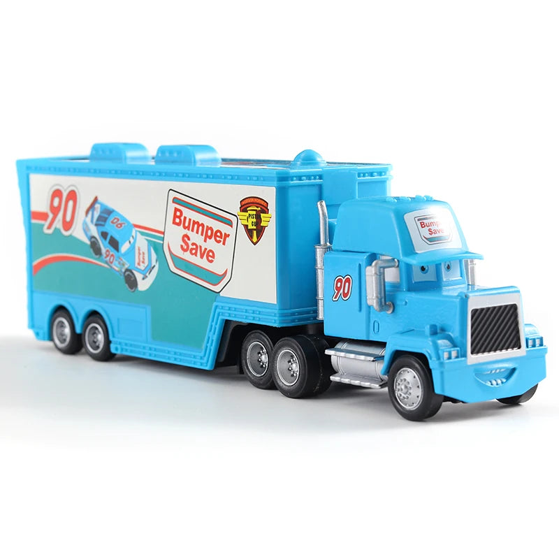 Disney Pixar Cars 2 3 Toys Lightning McQueen Truck Jackson Storm Uncle Mack 1:55 Diecast lorry trailer Model Child kids Gift