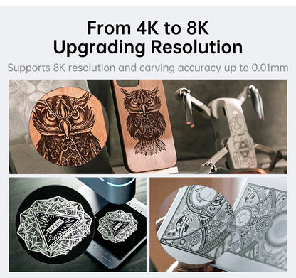 LASERPECKER 4 LP4 Laser Engraving Machine for All Material Dual Light Laser Engraver Portable for Metal Wood Plastic Carving