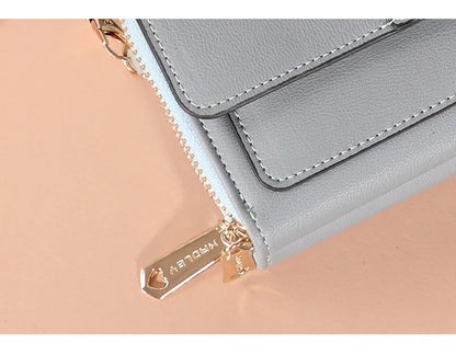 Nuevos bolsos de piel sintética para mujer, multifuncionales, de gran capacidad, tipo bandolera, a la moda, para teléfono