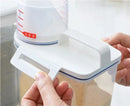 1Pc Sealed Cereal Insect-Proof Rice Bucket with Measuring Cup Transparent Rotary Food Moistureproof Tank Kitchen Storage Box 2KG