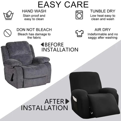 Elastic Recliner Sofa Cover Printed Slipcover Chair Sofa Protector Relax Armchair Stretch Couch Covers For Living Room